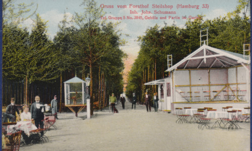 Ungenutzte Forsthof-Postkarte.